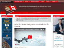 Tablet Screenshot of direct2canada.com